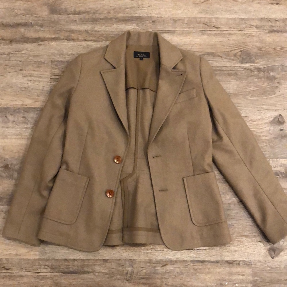 APC Taupe Schoolboy Blazer XS